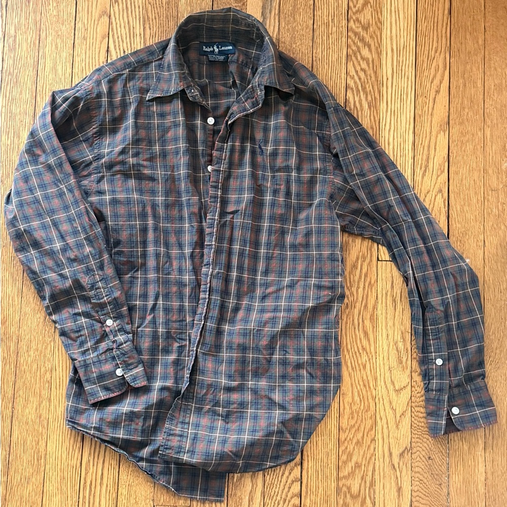 Ralph Lauren Plaid Button Down - Size 12